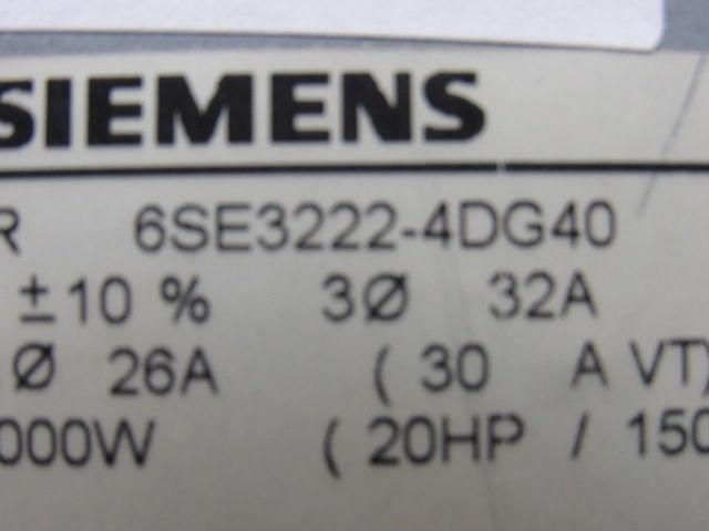 Siemens 6SE3222-4DG40 Midimaster Vector Drive Input 380/500V Motor 15 -20Hp
