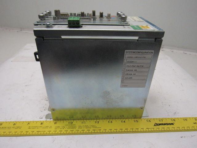 Indramat CCD01.1-KE12-01-FW Controller W/Cards CLC-D02.3M-FW, DAQ02.1M, DAQ02.1M