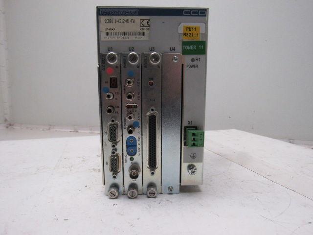Indramat CCD01.1-KE12-01-FW Controller W/Cards CLC-D02.3M-FW, DAQ02.1M, DAQ02.1M