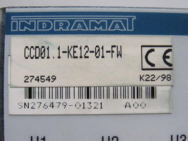 Indramat CCD01.1-KE12-01-FW Controller W/Cards CLC-D02.3M-FW, DAQ02.1M, DAQ02.1M