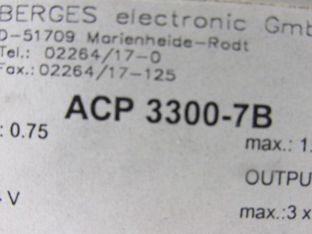 Berges ACP 3300-7B Variable Frequency Inverter Drive 1Hp