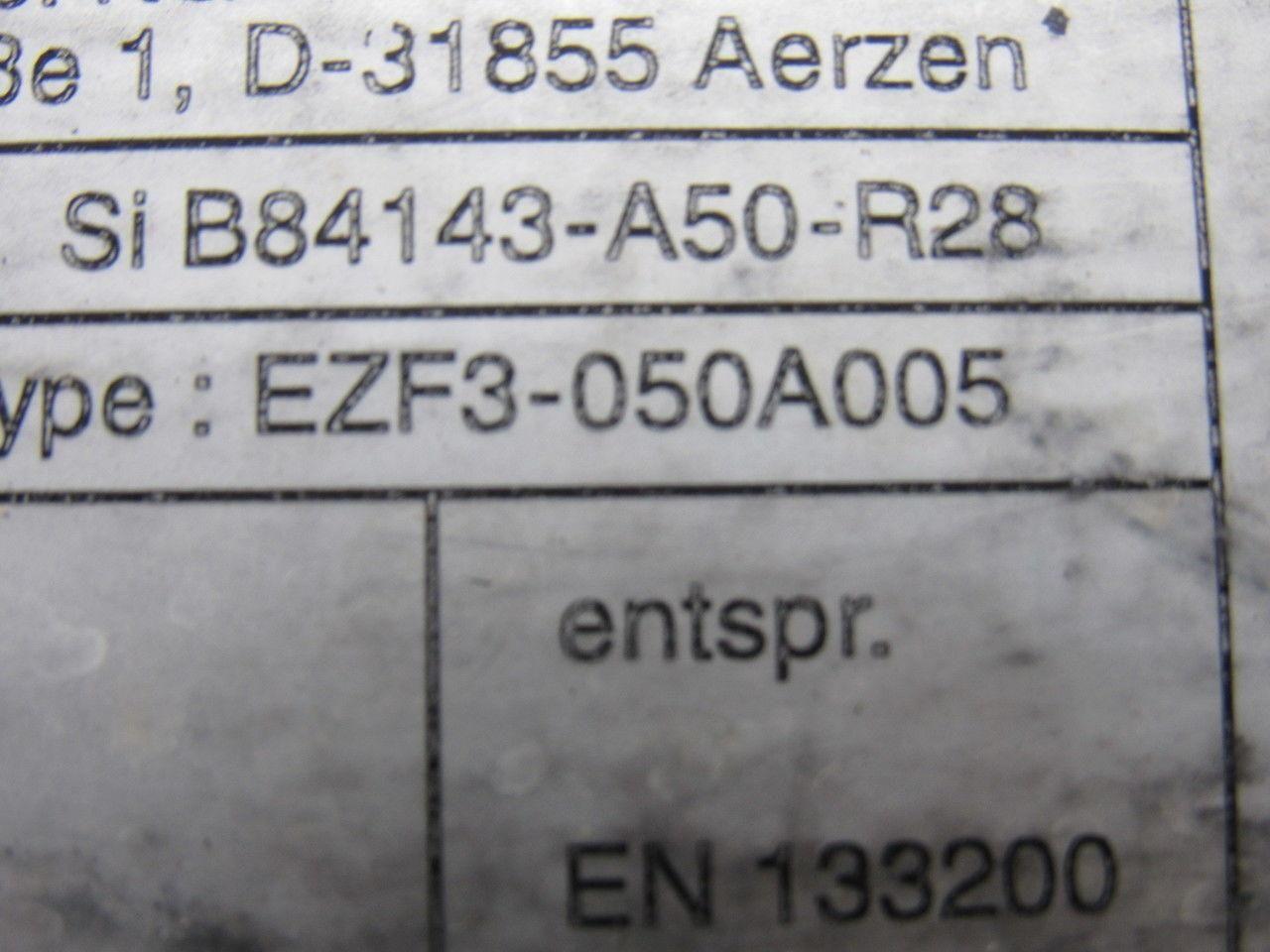 Lenze EZF3-050A005 RFI Line Filter 500V 3x50A 50/60Hz