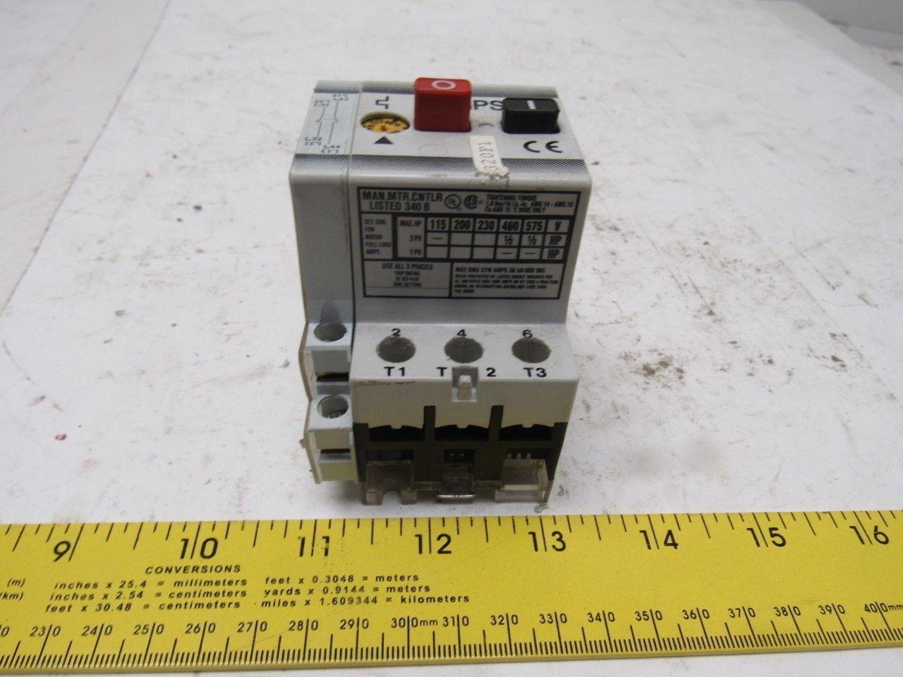 Klockner-Moeller MPS-NHI11-NA MPS-0,4 Thermal Magnetic Circuit Breaker