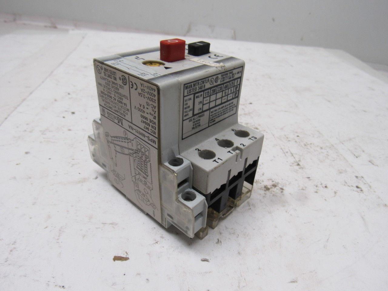 Klockner-Moeller MPS-NHI11-NA MPS-0,4 Thermal Magnetic Circuit Breaker