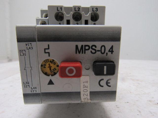 Klockner-Moeller MPS-NHI11-NA MPS-0,4 Thermal Magnetic Circuit Breaker