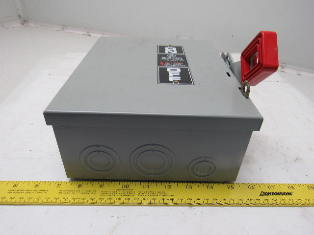 General Electric THN3361 Model 7 600V 30A Non-Fusible Disconnect Safety Switch