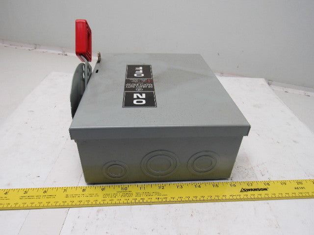General Electric THN3361 Model 10 600V 30A Non-Fusible Disconnect Safety Switch