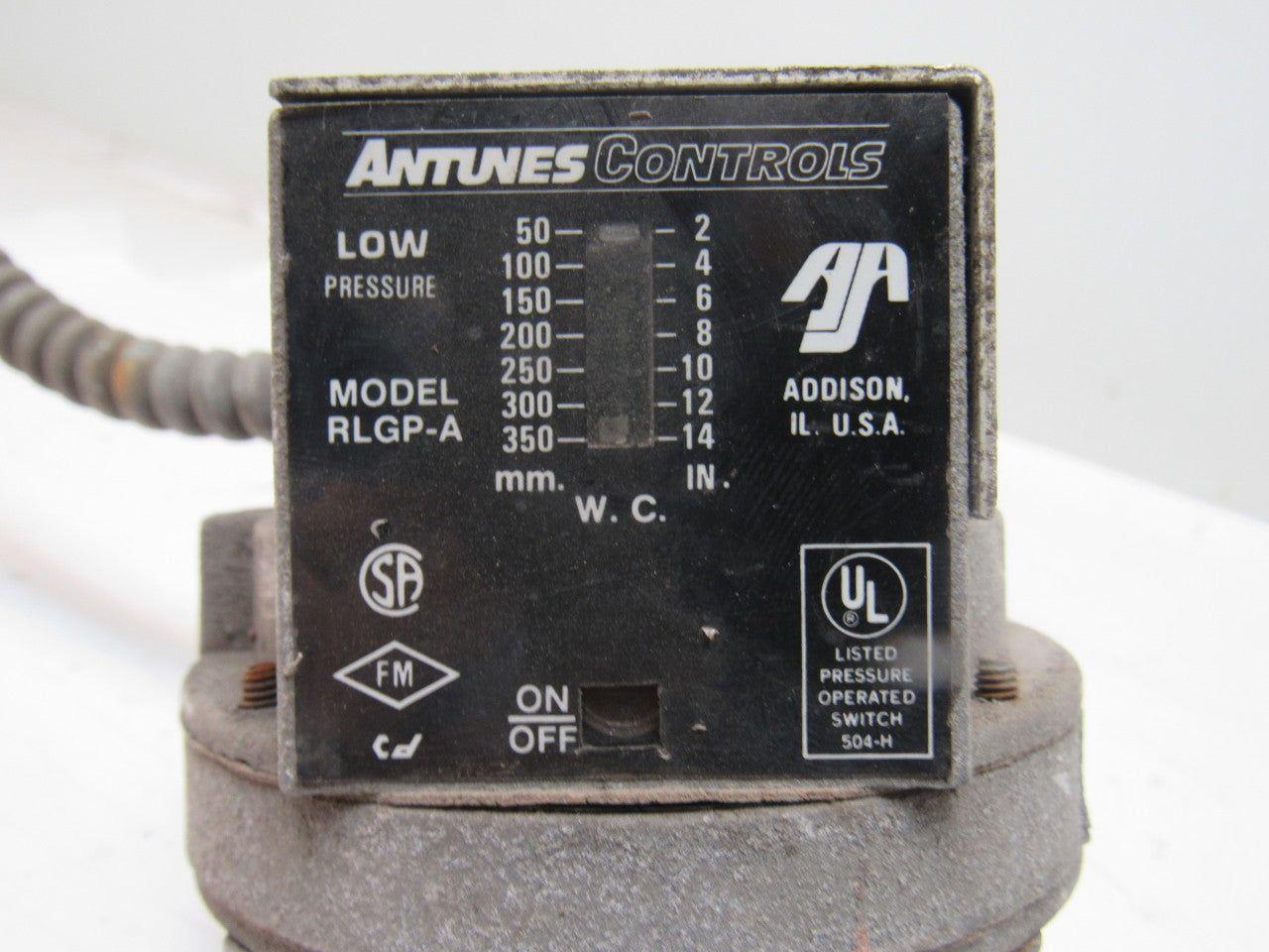 Antunes Controls RLGP-A Low Pressure 2" to 14" WC
