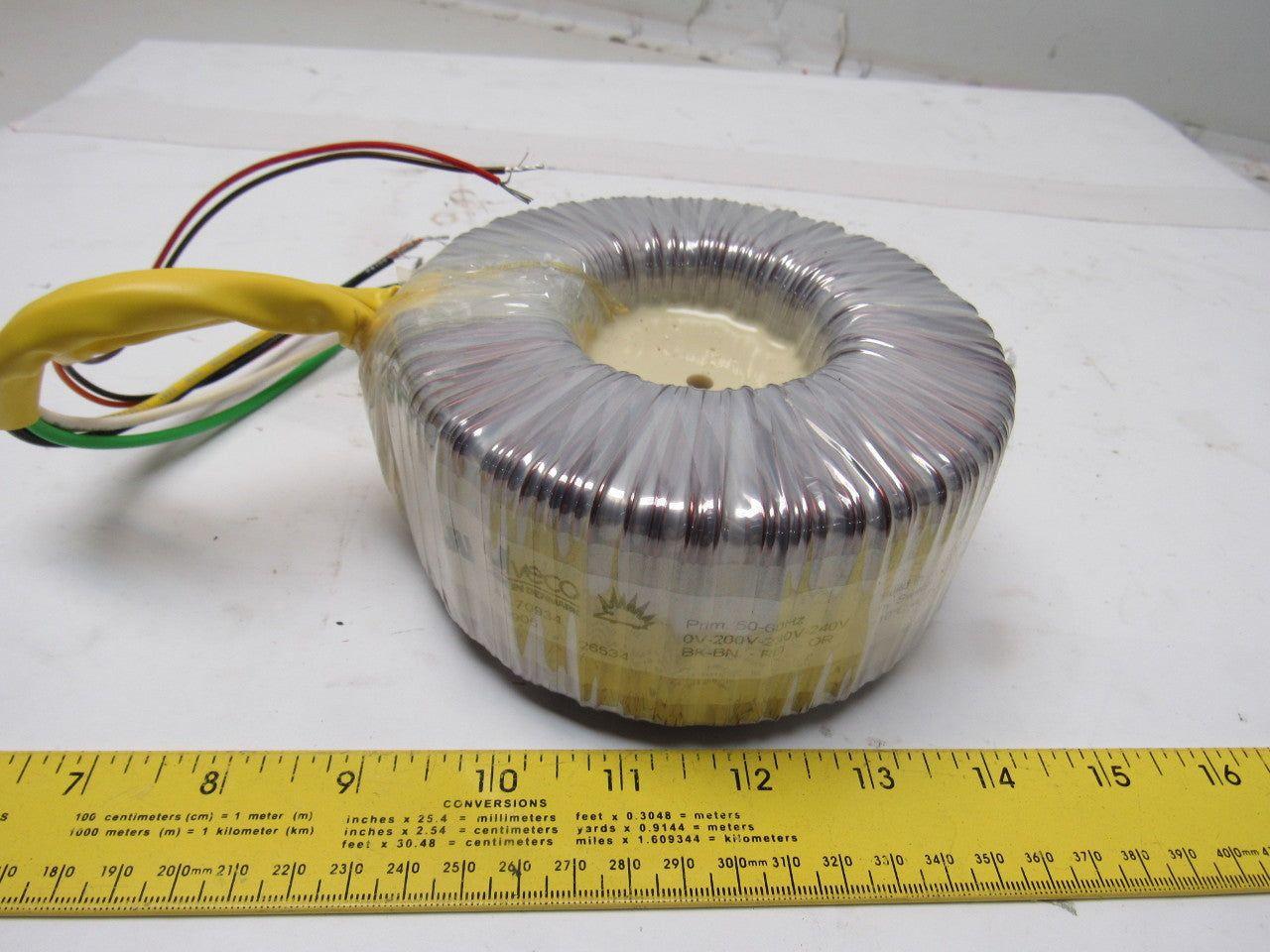 Uveco AA-70934-B Transformer 0-200-230-240V Pri 35V Sec 50/60Hz