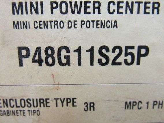 Cutler Hammer P48G11S25P Ser A Mini Power Center Transformer 25KVA 480v 120/240V