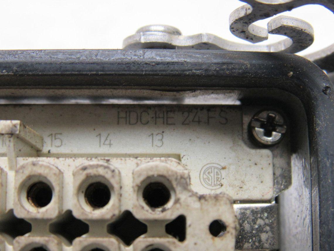 Weidmuller HDC HE 24MS & HDC HE 24FS 24 Pin Connector Male & Female W/Housings