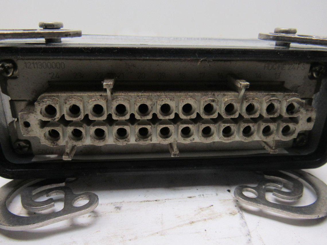 Weidmuller HDC HE 24MS & HDC HE 24FS 24 Pin Connector Male & Female W/Housings