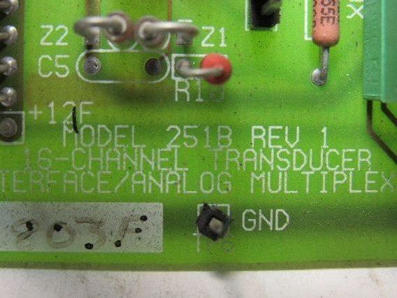 Sciemetric Model 251B Rev 1 16 Channel Transducer Analog Interface Multiplexer