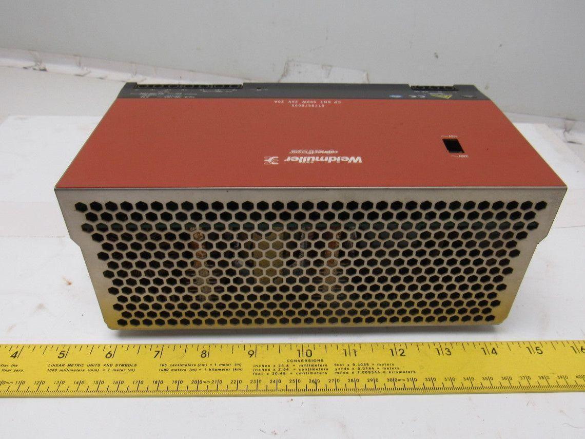 Weidmuller 8778870000 500W 250V Input 24V 20A AC/DC Converter Power Supply
