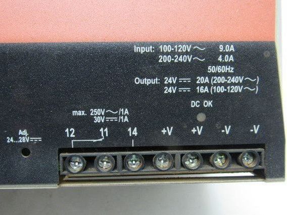 Weidmuller 8778870000 500W 250V Input 24V 20A AC/DC Converter Power Supply