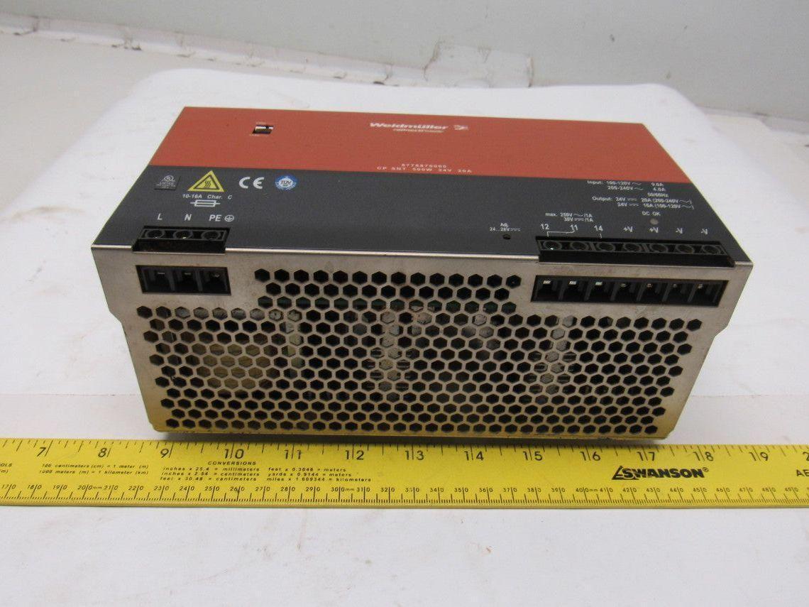 Weidmuller 8778870000 500W 250V Input 24V 20A AC/DC Converter Power Supply