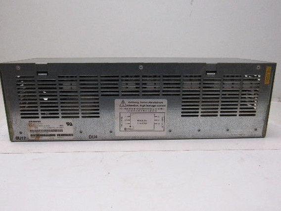 Siemens 1P 6SL3000-0BE21-6AA0 480/275V 30A 45-65Hz Line Filter