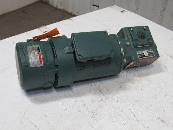 Reliance P56H3439U 5:1 Ratio 1Hp 3Ph 208-230/460-480V 60Hz Gear Motor W/Brake