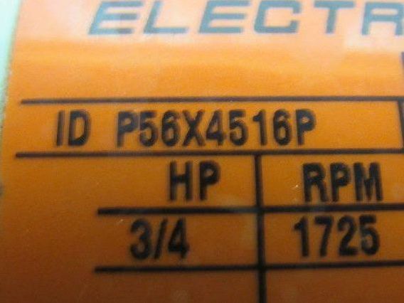 Reliance P56X4516P 7.5:1 Ratio 3/4Hp 208-230/460V LH Output Gear Motor