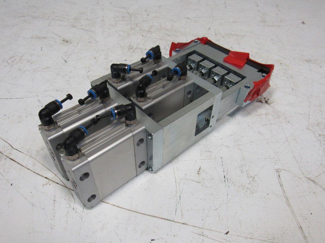 Festo DZF-40-10-P-A 10 Bar 145PSI Flat Pneumatic Air Cylinder Punch Head