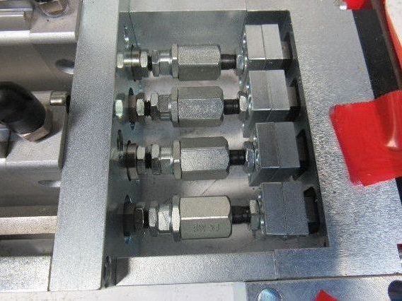 Festo DZF-40-10-P-A 10 Bar 145PSI Flat Pneumatic Air Cylinder Punch Head