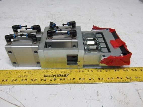 Festo DZF-40-10-P-A 10 Bar 145PSI Flat Pneumatic Air Cylinder Punch Head