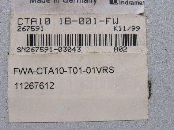 Indramat CTA10.1B-001-FW Operator Interface Panel Key Pad FWA-CTA-T01-01VRS