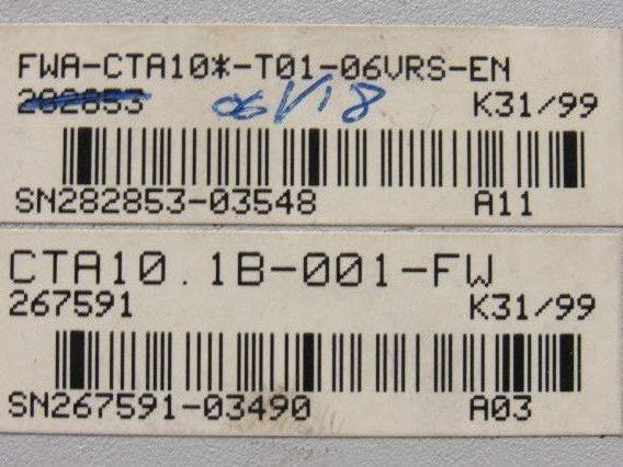Indramat FWA-CTA10*-T01-06VRS-EN Operator Interface Panel CTA10.1B-001-FW