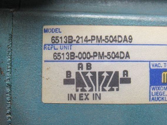 MAC 6513B-214-PM-504DA9 Solenoid Valve Vac-150PSI 24VDC Coil PME-504DAAG