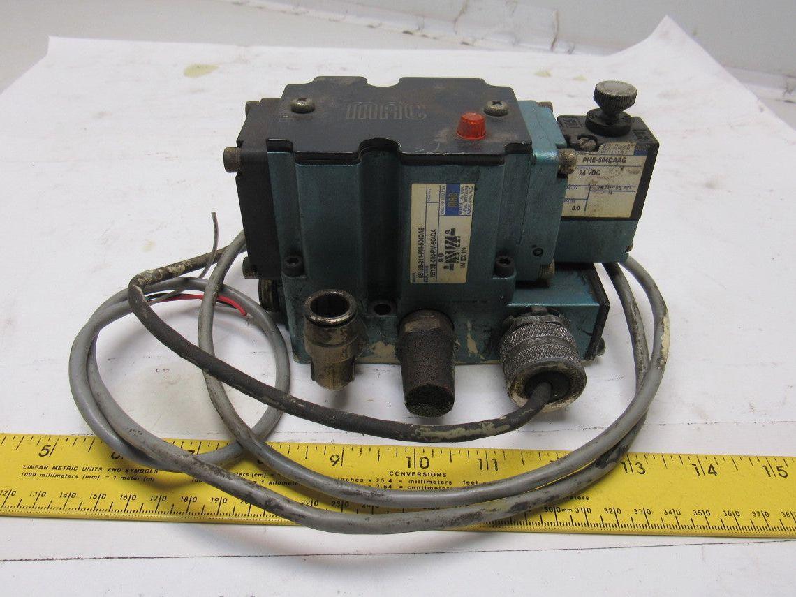 MAC 6513B-214-PM-504DA9 Solenoid Valve Vac-150PSI 24VDC Coil PME-504DAAG