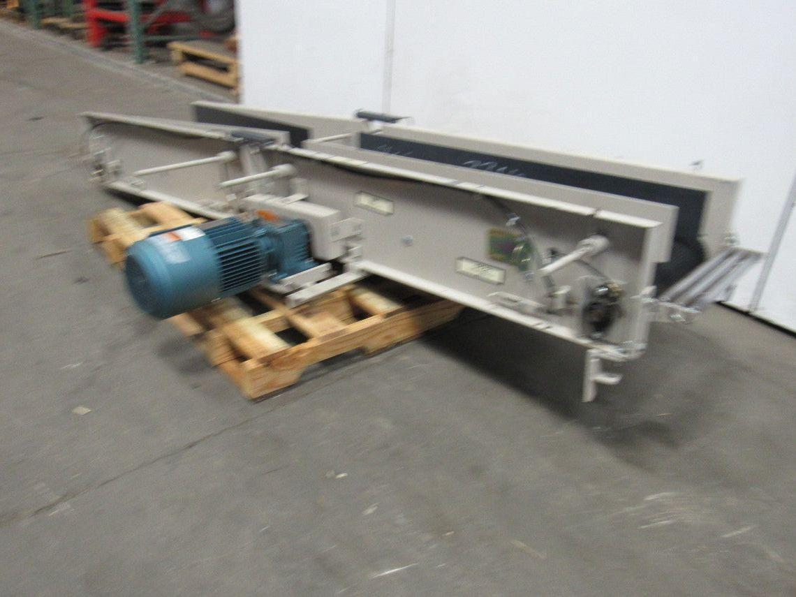 Adjustable Incline Slide Slider Bed Belt Conveyor 16"x 102" OAL 230/460V 3Ph