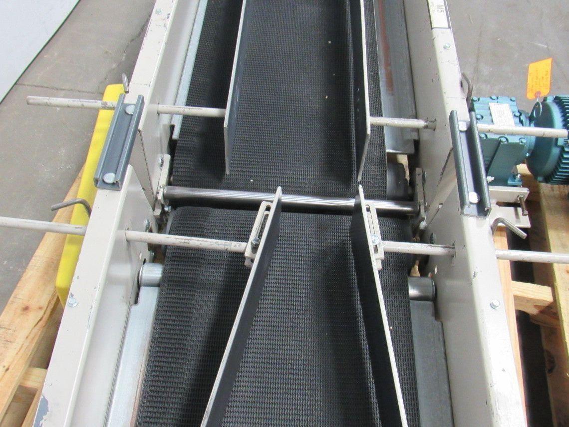 Adjustable Incline Slide Slider Bed Belt Conveyor 16"x 102" OAL 230/460V 3Ph