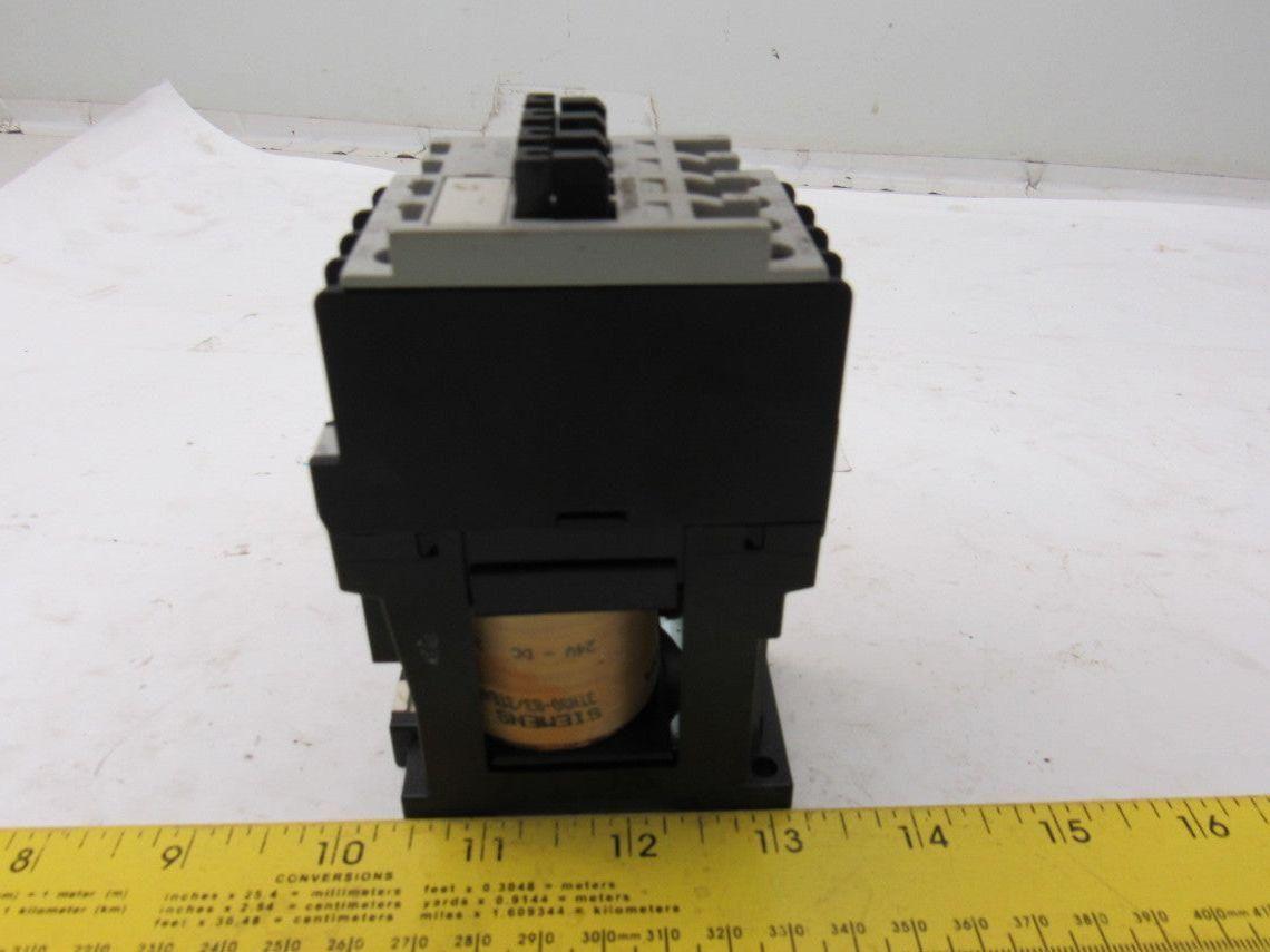 Siemens 3TF30 10E 3TF3010-0B Contactor 24VDC Coil 4 Pole