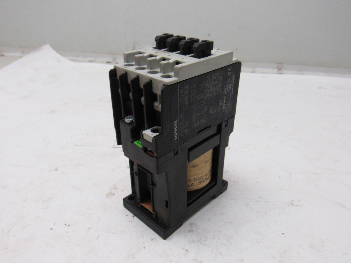 Siemens 3TF30 10E 3TF3010-0B Contactor 24VDC Coil 4 Pole