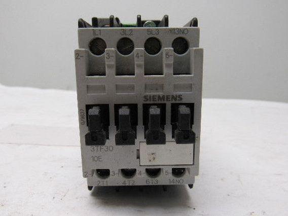 Siemens 3TF30 10E 3TF3010-0B Contactor 24VDC Coil 4 Pole