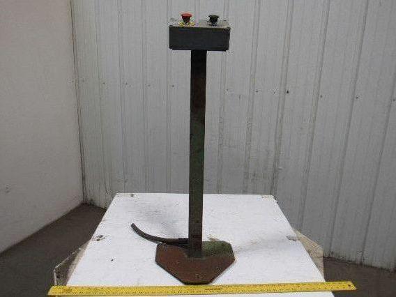 Straight Pedestal Column W/Base & 2 Button Box Electrical Enclosure
