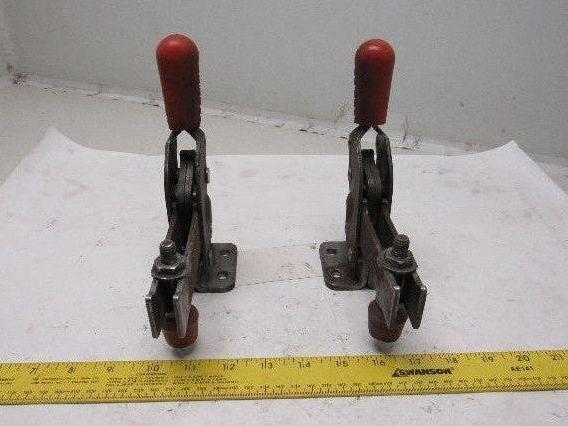 Destaco 2010 Vertical Hold Down Clamp U-Bar Flanged Base Lot Of 2