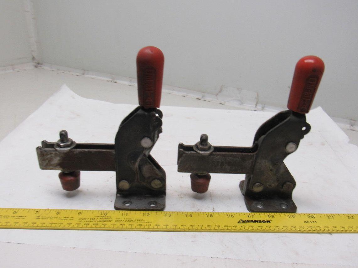 Destaco 2010 Vertical Hold Down Clamp U-Bar Flanged Base Lot Of 2