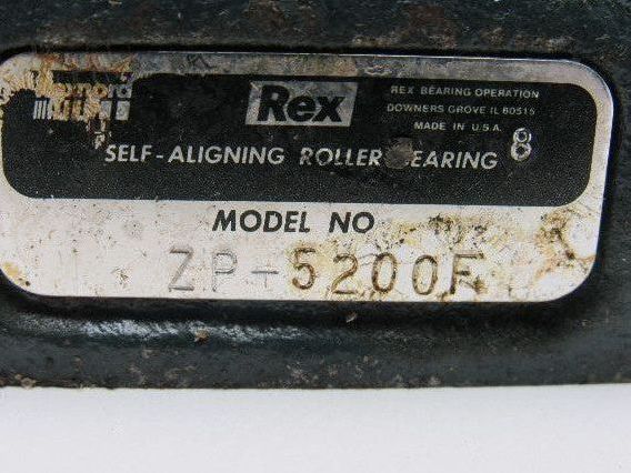 REX ZP-5200F 2" Self Aligning Pillow Block Bearing 4 Bolt /Set Screw