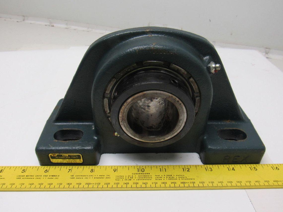 REX ZP-5200F 2" Self Aligning Pillow Block Bearing 4 Bolt /Set Screw