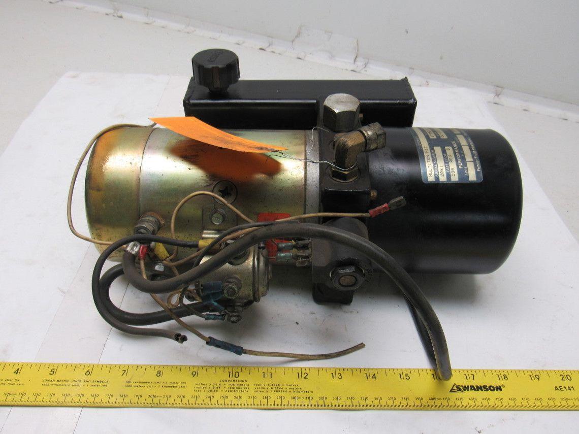 Fenner 07550500 DL-1004 Hydraulic Pump Power Unit 24VDC 3300 PSI Muliton Mic