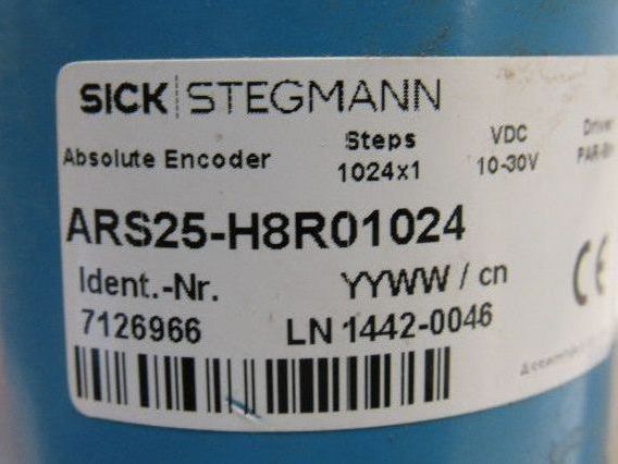 Sick ARS25-H8R01024 Absolute Optical Encoder 10-30VDC