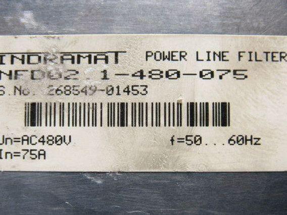 Indramat NFD02.1-480-075 480V 50/60Hz Powerline Filter
