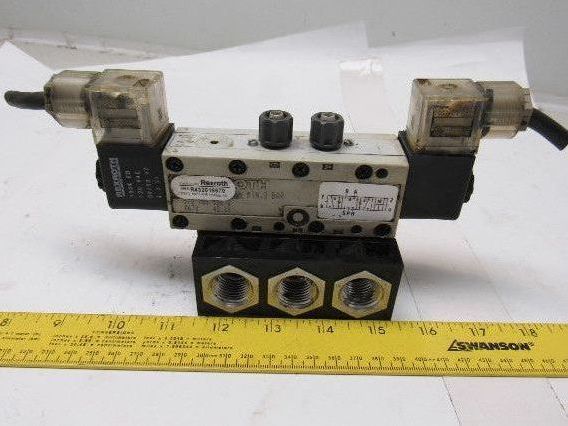 Rexroth R432016670 5/3 Position Closed Center Solenoid Operated Valve 120V Coil