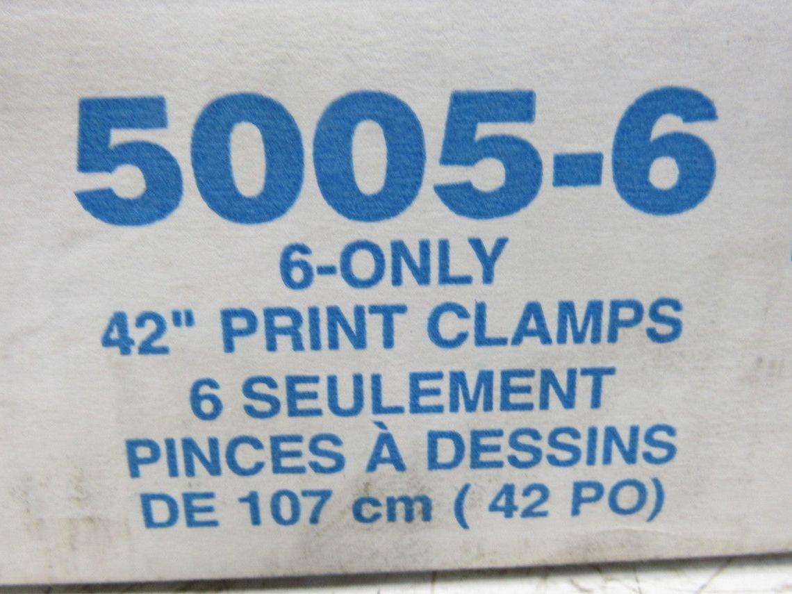 Safco 5005-6 42" Sheet File Print Map Hanging Frame Clamp Lot Of 6