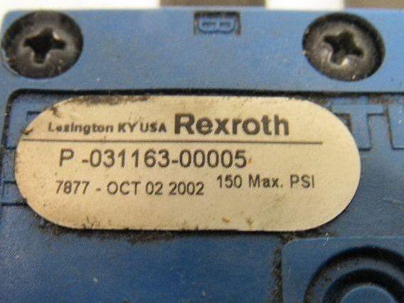 Rexroth P-031163-00005 5/2 Position Solenoid Control Valve 24V Coil