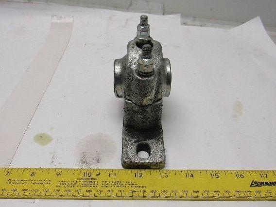 1-1/4" ID Self Aligning Spherical Bronze Sleeve 2 Bolt Bearing Block