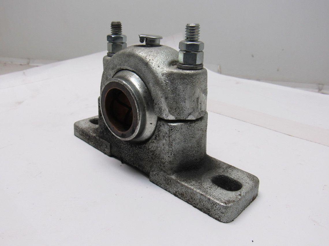 1-1/4" ID Self Aligning Spherical Bronze Sleeve 2 Bolt Bearing Block