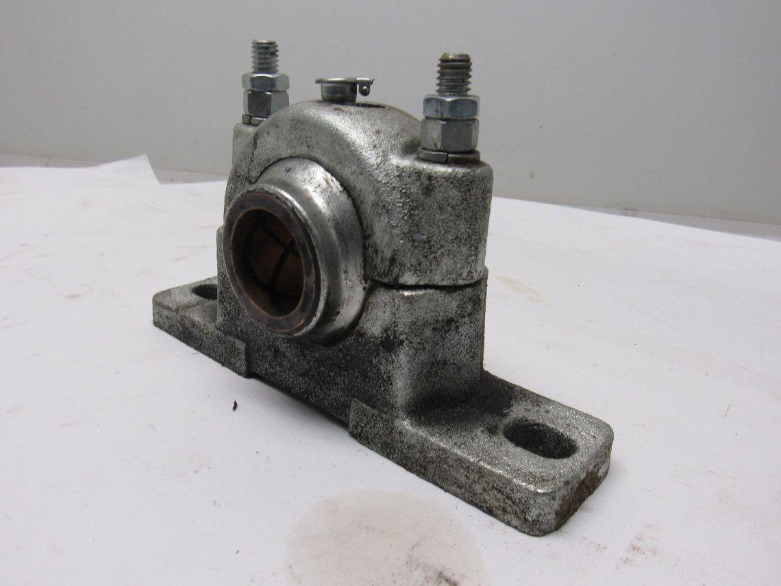 1-1/4" ID Self Aligning Spherical Bronze Sleeve 2 Bolt Bearing Block