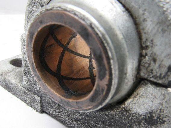 1-1/4" ID Self Aligning Spherical Bronze Sleeve 2 Bolt Bearing Block